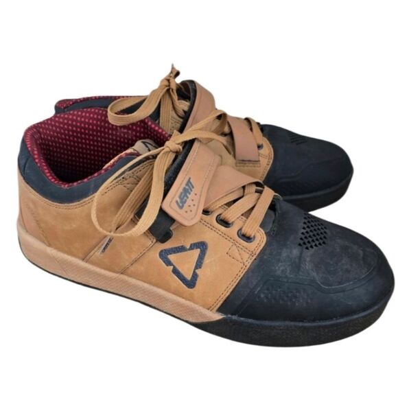 LEATT Shoe 4.0 CLIP MTB Cycling Shoes Men’s 10.5 Sand SPD Compatible - Picture 4 of 8